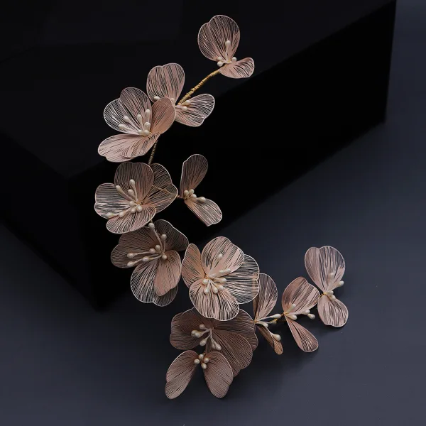 Chic / Belle Doré Fleur Accessoire Cheveux Accessoire Cheveux Mariage 2020