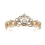 Vintage Guld Tiara 2020 Metall Bröllop Brud Huvudbonad