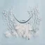Élégant Blanche Fleur Perle Mariage Accessoire Cheveux 2020 Métal Accessoire Cheveux Mariage
