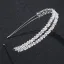 Enkla Silver Hårsmycken Brud Huvudbonad 2020 Metall Kristall Rhinestone Bröllop Hair Hoop