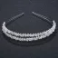 Enkla Silver Hårsmycken Brud Huvudbonad 2020 Metall Kristall Rhinestone Bröllop Hair Hoop