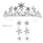 Eleganta Silver Tiara Brud Huvudbonad 2020 Metall Rhinestone Kristall Bröllop Tillbehör