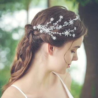 Modest Simple Silver Headpieces Bridal Hair Accessories 2020 Metal Crystal Rhinestone Wedding Accessories