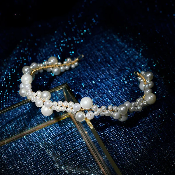 Élégant Doré Accessoire Cheveux Accessoire Cheveux Mariage 2020 Métal Perle Mariage Accessorize