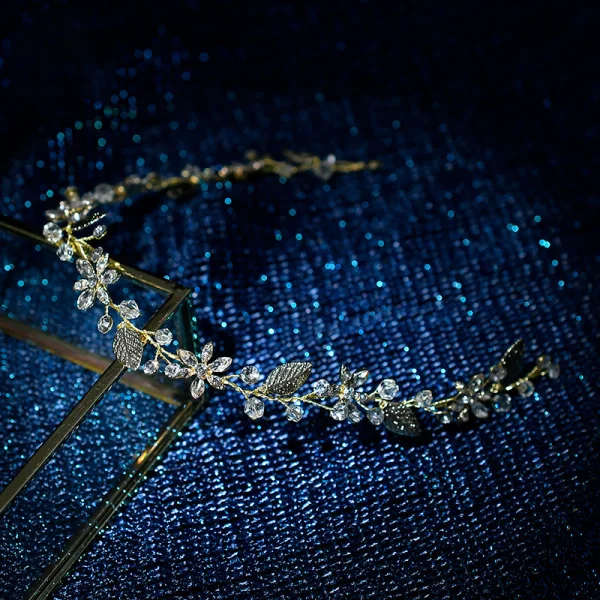 Enkel Sølv Hodepynt Har Tilbehor 2020 Legering Rhinestone Bryllup Tilbehør