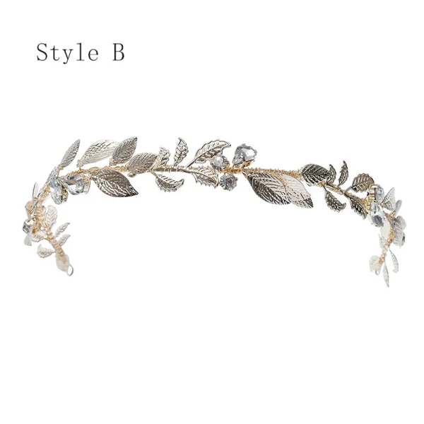 Enkel Sølv Hodepynt Har Tilbehor 2020 Legering Rhinestone Bryllup Tilbehør