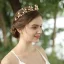 Chic / Beautiful Gold Tiara Bridal Hair Accessories 2020 Alloy Rhinestone Beading Accessories