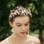 Elegant Gold Bridal Jewelry 2020 Alloy Rhinestone Flower Headpieces Earrings Bridal Hair Accessories