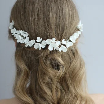 Elegante Zilveren Bloem Haar Kam 2020 Metaal Accessoires Bruids Haaraccessoires