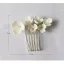 Eleganta Silver Blomma Hårkam 2020 Metall Tillbehör Brud Huvudbonad