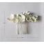 Eleganta Silver Blomma Hårkam 2020 Metall Tillbehör Brud Huvudbonad