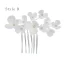 Eleganta Silver Blomma Hårkam 2020 Metall Tillbehör Brud Huvudbonad