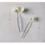 Eleganta Silver Blomma Hårkam 2020 Metall Tillbehör Brud Huvudbonad