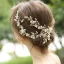 Charming Gold Bridal Jewelry 2020 Alloy Beading Pearl Rhinestone Earrings Bridal Hair Accessories