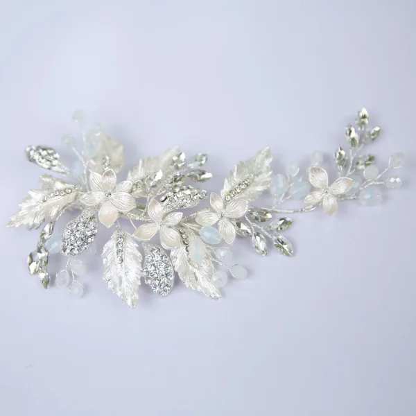 Chic / Beautiful Silver Headpieces 2020 Metal Rhinestone Bridal Hair Accessories