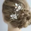 Modest / Simple Gold Wedding Headpieces 2020 Metal Pearl Rhinestone Bridal Hair Accessories