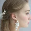 Flower Fairy Gold Wedding Hair Comb Bridal Hair Accessories 2020 Metal Crystal Flower Headpieces Earrings Accessories