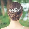 Modest / Simple Silver Rhinestone Wedding Metal Headpieces 2020 Bridal Hair Accessories