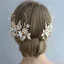 Elegant Gold Bridal Hair Accessories 2020 Leaf Metal Crystal Flower Wedding Headpieces