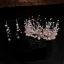 Beste Rose Gull Perle Rhinestone Brudesmykker 2020 Metall Øredobber Tiara Har Tilbehor