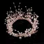 Beste Rose Gull Perle Rhinestone Brudesmykker 2020 Metall Øredobber Tiara Har Tilbehor