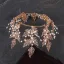 Transparent Gold Bridal Jewelry 2020 Metal Beading Rhinestone Tiara Earrings Bridal Hair Accessories