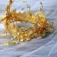 Chiński Styl Złote Biżuteria Ślubna 2020 Metal Perła Kutas Tiara Kolczyki Ozdoby Do Włosów Ślubne