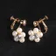 Chic / Beautiful Gold Hair Hoop Wedding Headpieces 2020 Metal Crystal Pearl Earrings Bridal Jewelry Bridal Hair Accessories