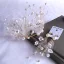 Chic / Beautiful Gold Bridal Jewelry 2020 Metal Tulle Pearl Flower Earrings Tiara Bridal Hair Accessories