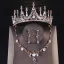 Vintage / Originale Doré Bijoux Mariage 2020 Métal Faux Diamant Boucles D'Oreilles Tiare Accessoire Cheveux Mariage