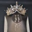 Klassisk Gull Brudesmykker 2020 Metall Beading Rhinestone Tiara Blomst Dusk Øredobber Har Tilbehor