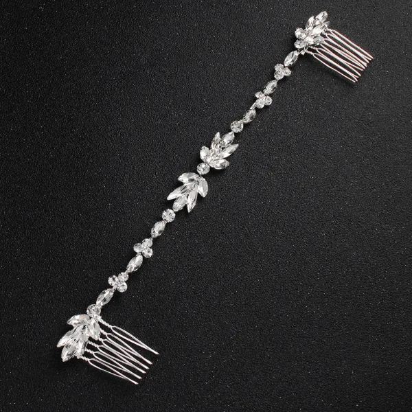 Elegant Gold Hair Comb Wedding Headpieces 2020 Metal Rhinestone Bridal Hair Accessories