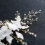 Snygga / Fina Guld Hårkam 2020 Metall Beading Pärla Blomma Brud Huvudbonad