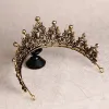 Vintage / Retro Baroque Green Rhinestone Tiara 2020 Alloy Bridal Hair Accessories