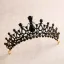 Vintage / Retro Baroque Black Rhinestone Tiara 2020 Metal Bridal Hair Accessories