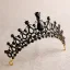 Vintage / Retro Baroque Black Rhinestone Tiara 2020 Metal Bridal Hair Accessories