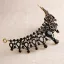 Vintage / Retro Baroque Black Rhinestone Tiara 2020 Metal Bridal Hair Accessories