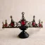 Vintage Barokk Rød Rhinestone Tiara 2020 Metall Har Tilbehor
