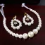Chic / Beautiful Ivory Pearl Wedding Headbands 2020 Lace-up Earrings Headpieces Bridal Jewelry