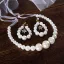 Chic / Beautiful Ivory Pearl Wedding Headbands 2020 Lace-up Earrings Headpieces Bridal Jewelry