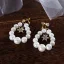 Chic / Beautiful Ivory Pearl Wedding Headbands 2020 Lace-up Earrings Headpieces Bridal Jewelry
