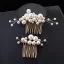 Charming Gold Hair Comb Wedding Headpieces 2020 Metal Pearl Bridal Hair Accessories