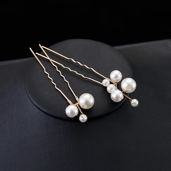 Charming Gold Hair Comb Wedding Headpieces 2020 Metal Pearl Bridal Hair Accessories