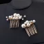 Charming Gold Hair Comb Wedding Headpieces 2020 Metal Pearl Bridal Hair Accessories