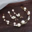 Chic / Belle Doré Bijoux Mariage 2020 Métal Perle Cerceau de cheveux Gland Boucles D'Oreilles Accessoire Cheveux Mariage