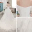 Affordable Ivory Beach Summer Wedding Dresses 2020 Ball Gown Off-The-Shoulder Puffy Short Sleeve Backless Asymmetrical Cascading Ruffles