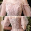 Schöne Pearl Rosa Heimkehr Abiballkleider 2020 A Linie Off Shoulder Geschwollenes Kurze Ärmel Perlenstickerei Pailletten Kurze Rüschen Rückenfreies Festliche Kleider