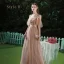 Fine Brun Brudepikekjoler 2020 Prinsesse Ryggløse Sash Lange Buste