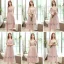 Affordable Blushing Pink Bridesmaid Dresses 2020 A-Line / Princess Backless Appliques Lace Tea-length Ruffle
