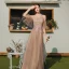 Élégant Marron Robe Demoiselle D'honneur 2020 Princesse Dos Nu Appliques En Dentelle Longue Volants